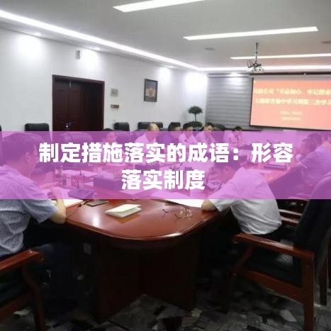 制定措施落實(shí)的成語：形容落實(shí)制度 