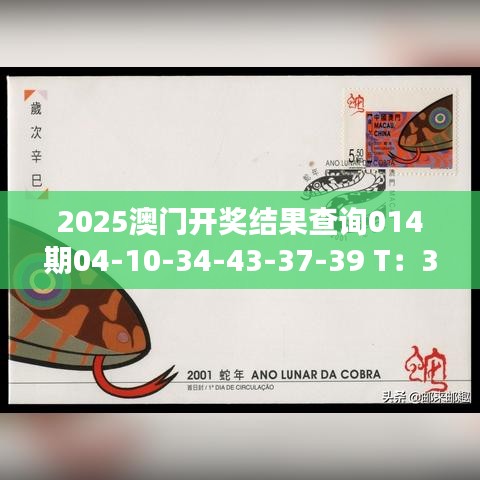 2025澳門(mén)開(kāi)獎(jiǎng)結(jié)果查詢(xún)014期04-10-34-43-37-39 T：33｜詳細(xì)解讀解釋落實(shí)