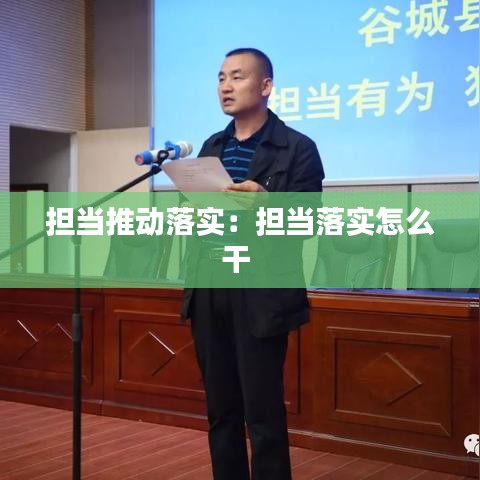 擔(dān)當(dāng)推動(dòng)落實(shí)：擔(dān)當(dāng)落實(shí)怎么干 