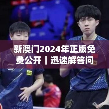新澳門2024年正版免費公開｜迅速解答問題