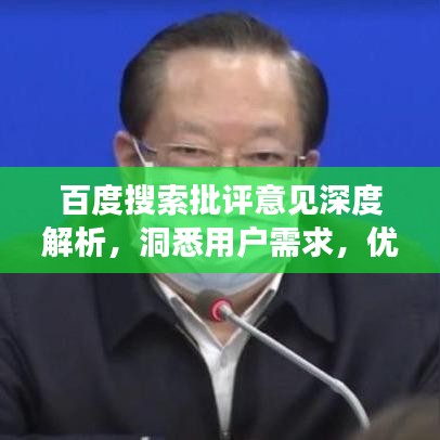 百度搜索批評意見深度解析，洞悉用戶需求，優(yōu)化搜索體驗