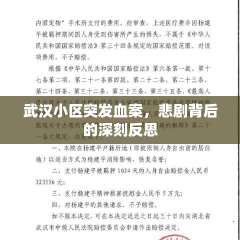 武漢小區(qū)突發(fā)血案，悲劇背后的深刻反思