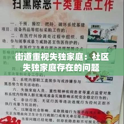 街道重視失獨(dú)家庭：社區(qū)失獨(dú)家庭存在的問題 