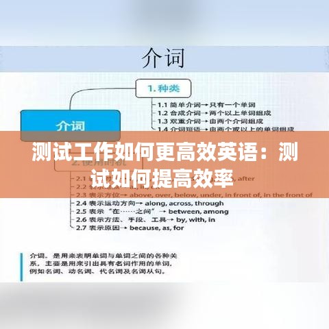 測試工作如何更高效英語：測試如何提高效率 