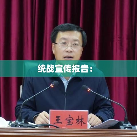 統(tǒng)戰(zhàn)宣傳報告： 