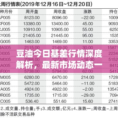 豆油今日基差行情深度解析，最新市場動態(tài)一網(wǎng)打盡！