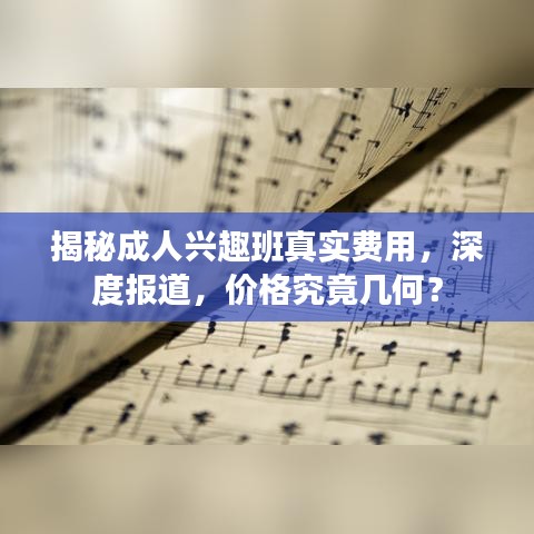 揭秘成人興趣班真實(shí)費(fèi)用，深度報道，價格究竟幾何？