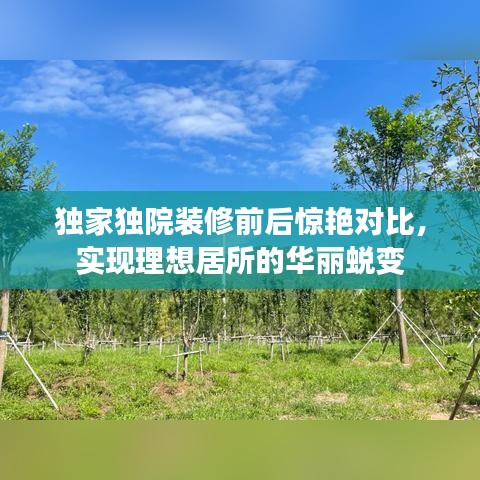 獨家獨院裝修前后驚艷對比，實現(xiàn)理想居所的華麗蛻變