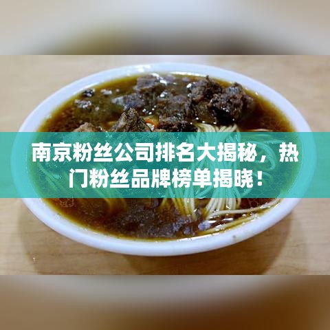 南京粉絲公司排名大揭秘，熱門(mén)粉絲品牌榜單揭曉！