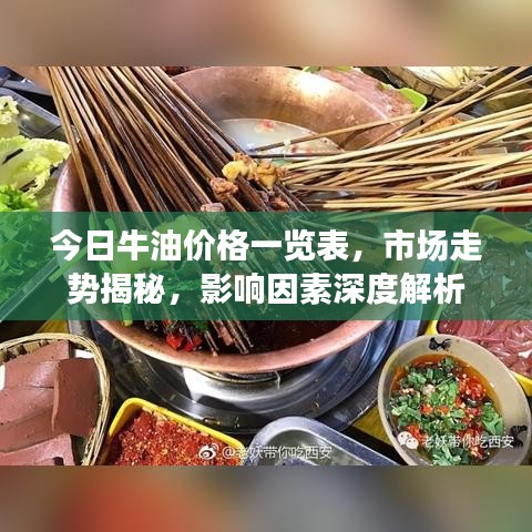 今日牛油價(jià)格一覽表，市場(chǎng)走勢(shì)揭秘，影響因素深度解析