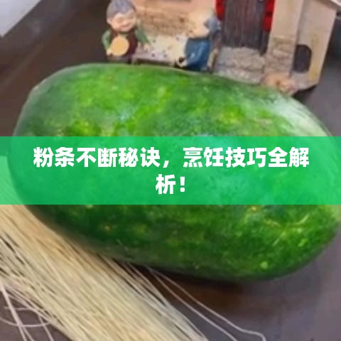 粉條不斷秘訣，烹飪技巧全解析！