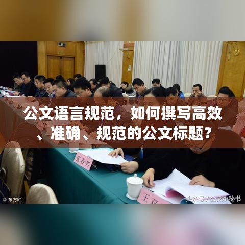 公文語言規(guī)范，如何撰寫高效、準(zhǔn)確、規(guī)范的公文標(biāo)題？