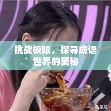 挑戰(zhàn)極限，探尋成語世界的奧秘