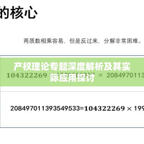 產(chǎn)權理論專題深度解析及其實際應用探討