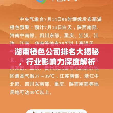 湖南橙色公司排名大揭秘，行業(yè)影響力深度解析